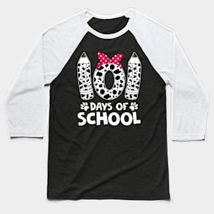 Happy 101 Days Of School Funny Student Teacher Kids Baseball T-Shirt